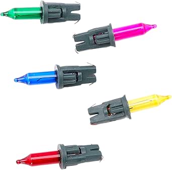 Pack Of 5 Push In Red Fairy Spare Bulbs 5v 0.7w 0.14a (S7-RED) | UK