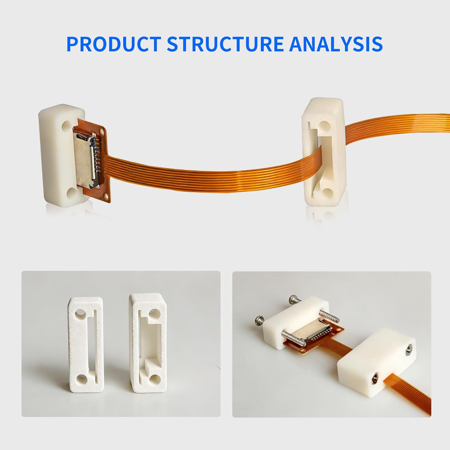 25 cm / 9.8 in Micro SD (TF) Card Extension Cable, Panel-Mounted Flexible FPC Extension Cable, TF Card Reader Adapter Cable, Suitable for Cabinets, Chassis, and Enclosures