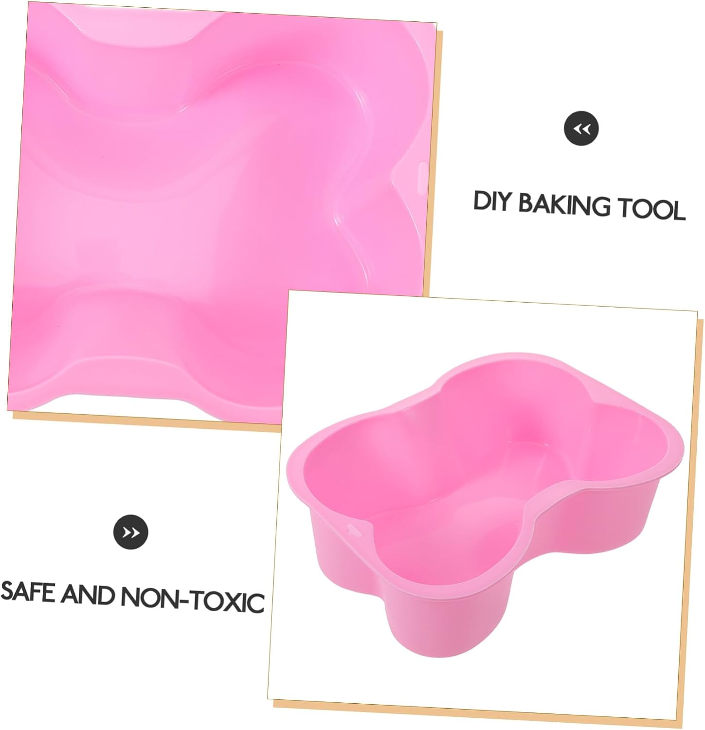 Ciieeo Silicone Bread Mold Bone Cake Molding Pan Nonstick Baking Mold Dog Treats Homemade Baking Loaf Pan Silicone