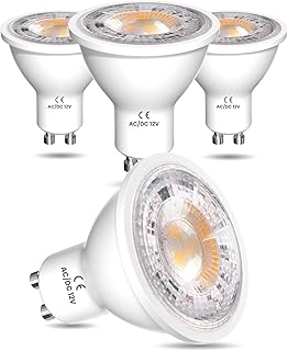DoRight AC/DC 12V GU10 LED Bulbs Warm White 3000k,3W MR16 GU10 LED Spot Lights 300LM 25W Halogen Spotlight Equivalent 38°B...
