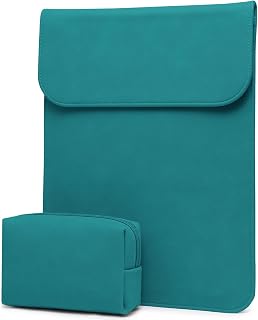 HYZUO 13.3-14 Pulgadas Bolsa Funda Portátil para MacBook, Teal Profundo | para MacBook Pro 14 M5/M4/M3/M2/M1 Pro/Max A3426 A3427 2026-2021, 13.3" MacBook Air/Pro, 13.5-13.8 Surface Laptop, HP Envy 13