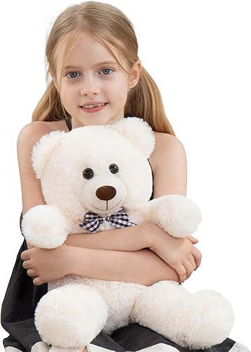 Miniatura 18 de MorisMos Oso de peluche gigante, blanco, regalos de peluche para novias, niñas, Navidad, día de San Valentín, 55 pulgadas Blanco,Marrón,Gris