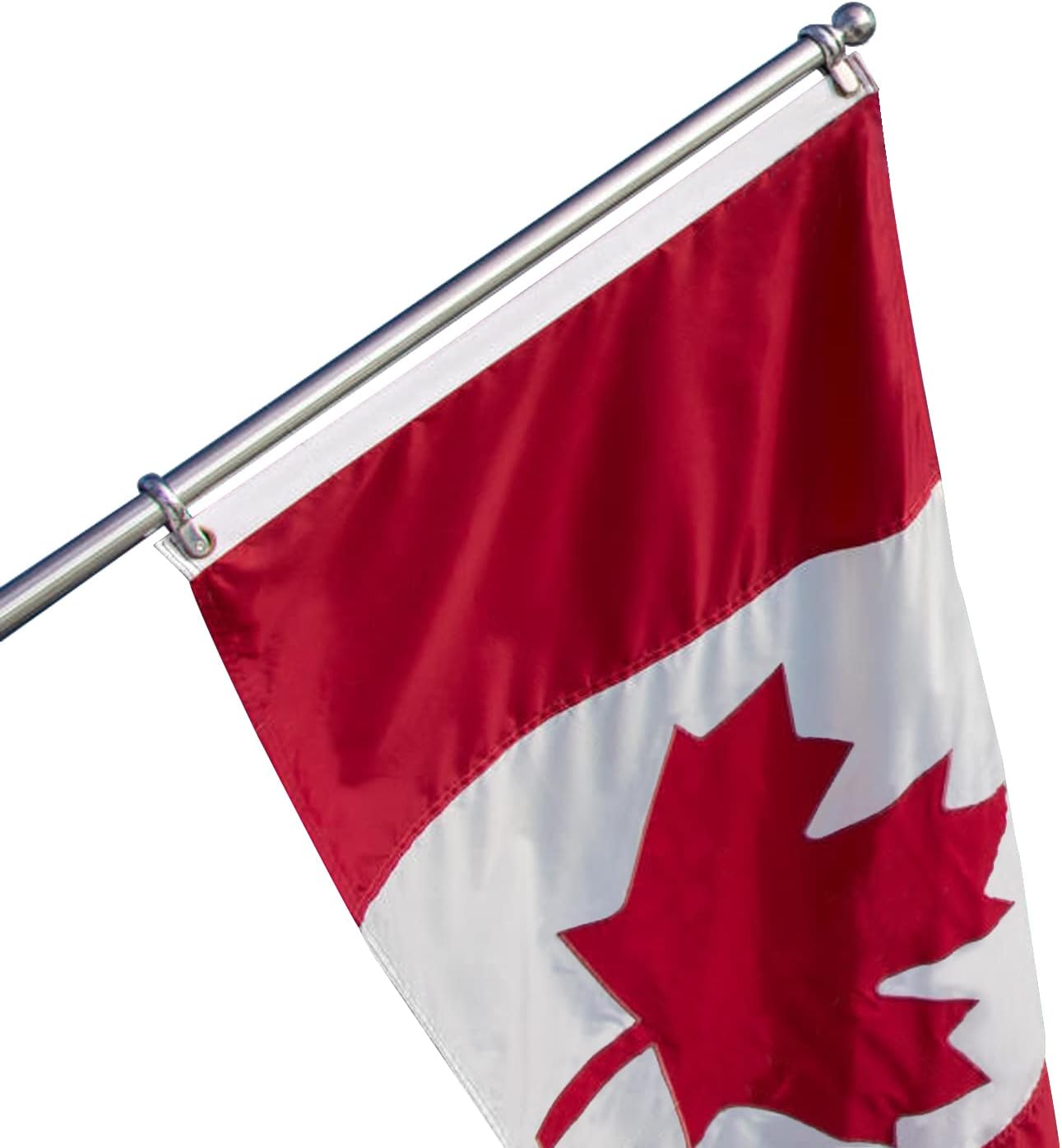 Bradford Canadian Flag 12x18 Inch Outdoor, Embroidered Canada Flags for Boat Bike Outdoor Use, Double Sided Canada Boat Flag with 2 Brass Grommets Decoration - Image 6
