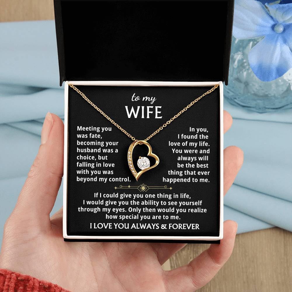 Jewelry To My Wife - The Best Thing That Ever Happened To Me, Forever Love Necklace, Gift for Her, Romantic Christmas Birthday Valentine Gift - Image 2
