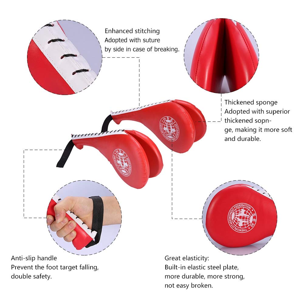 Pattes d’Ours Kick Pad Entraînement Durable Boxe Arts Martiaux Taekwondo Kickboxing Karaté