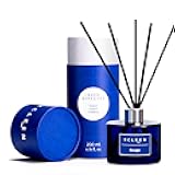 Xcleen Reed Diffuser, 6.7 Oz Escape Scented Diffuser with Sticks, Long Lasting Fragrance Air Freshener, Bathroom Shelf Decor