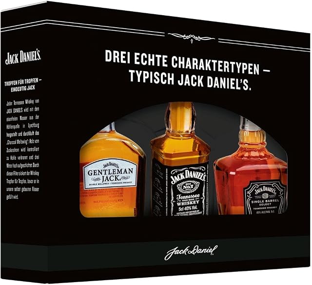 Jack Daniel's Rye Whiskey Family of Brands Miniatures 40-45%.vol. Gift Set (3 x 5cl)