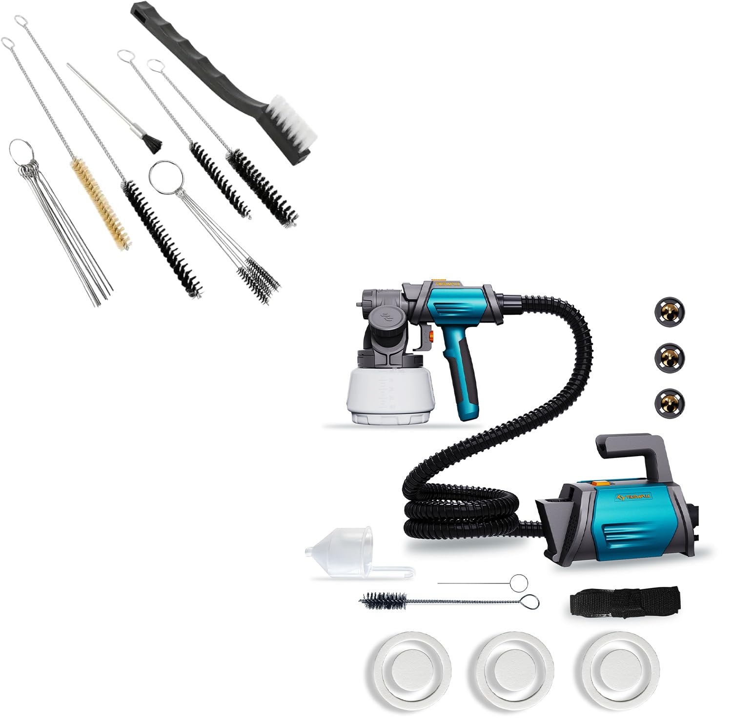 Pistola de pintura Tilswall Shark800 para renovar tus muebles de jardín con kit
