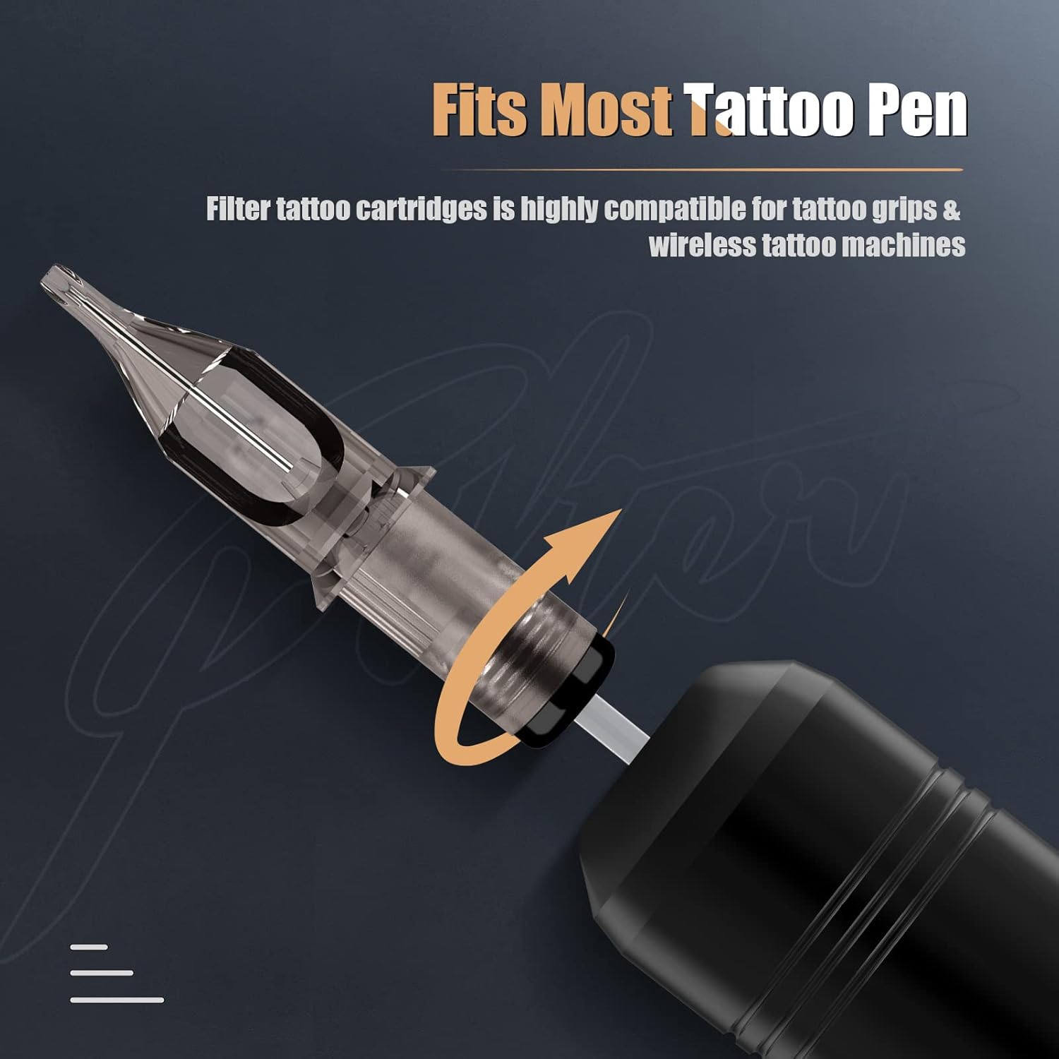 EZ Tattoo Cartridge Needles Assorted 50Pcs #10 Bugpin Curved Magnum 7RM 9RM 11RM 13RM 15RM Mixed for Rotary Tattoo Pen Machine Supply