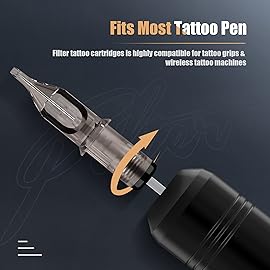 EZ 50Pcs Tattoo Cartridge Needles Mixed 12 Standard Flat Magnum 5M1 7M1 9M1 11M1 13M1 Assorted for Rotary Tattoo Pen Machine Supply