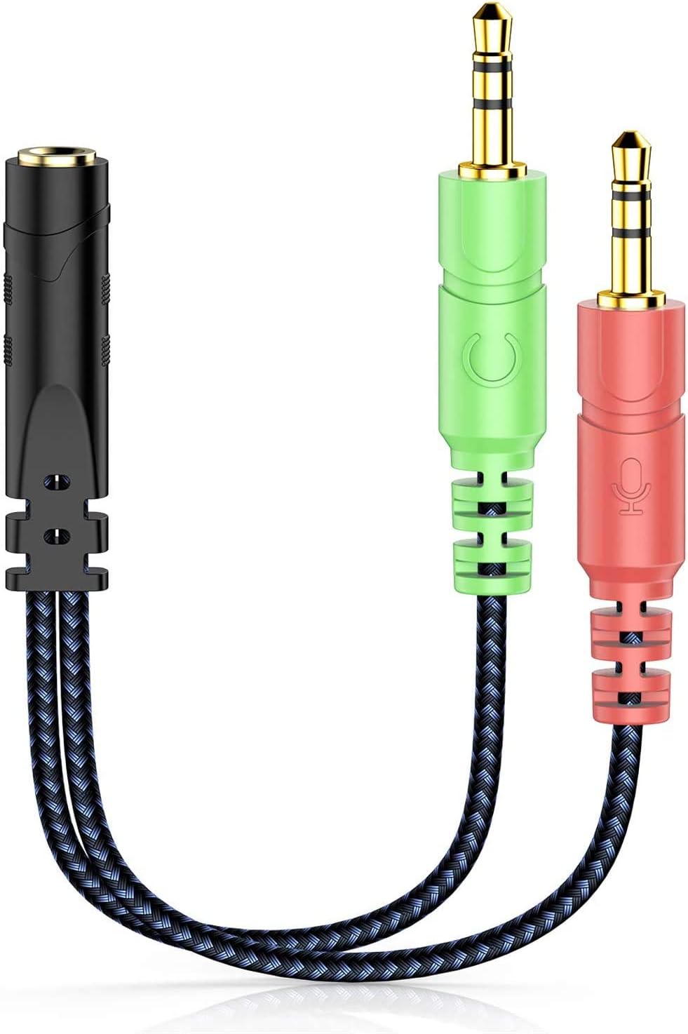 splitter per cuffie per computer 3 5mm femmina a 2 doppie 3 5mm maschio