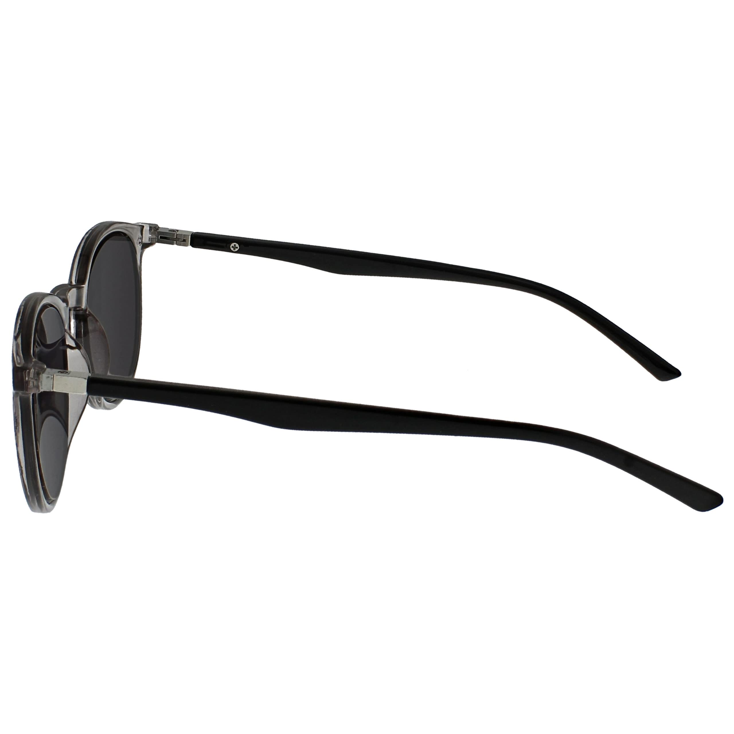OPULIZE Sun Readers mieszane 2 szt Uniseks Opulize Met 2 Pack Large Mens Womens Grey Clear Black Arms Sun Readers Uv 400 Ss 60 7 C (1 w zestawie)