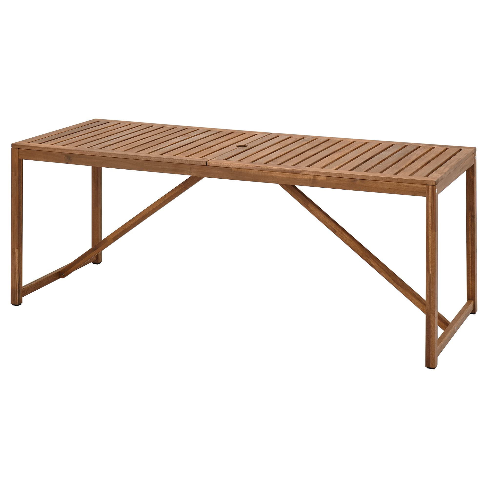 IKEA Tavolo NÄMMARÖ, esterno, 200x75 cm, marrone chiaro tinto