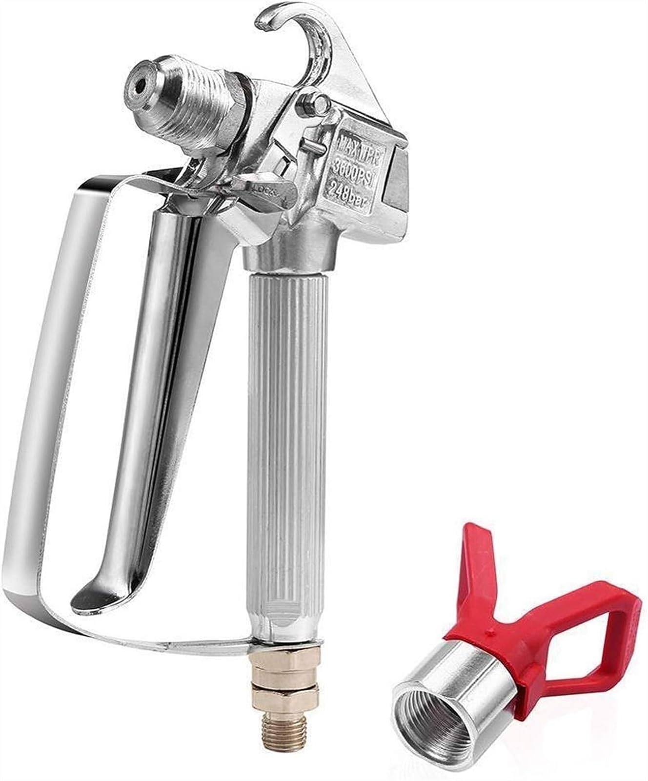 Zestaw aerografu 3600PSI wysokociśnieniowy airbrush farba w sprayu aerograf z osłoną dyszy opryskiwacz z pompą i bezpowietrzna maszyna natryskowa