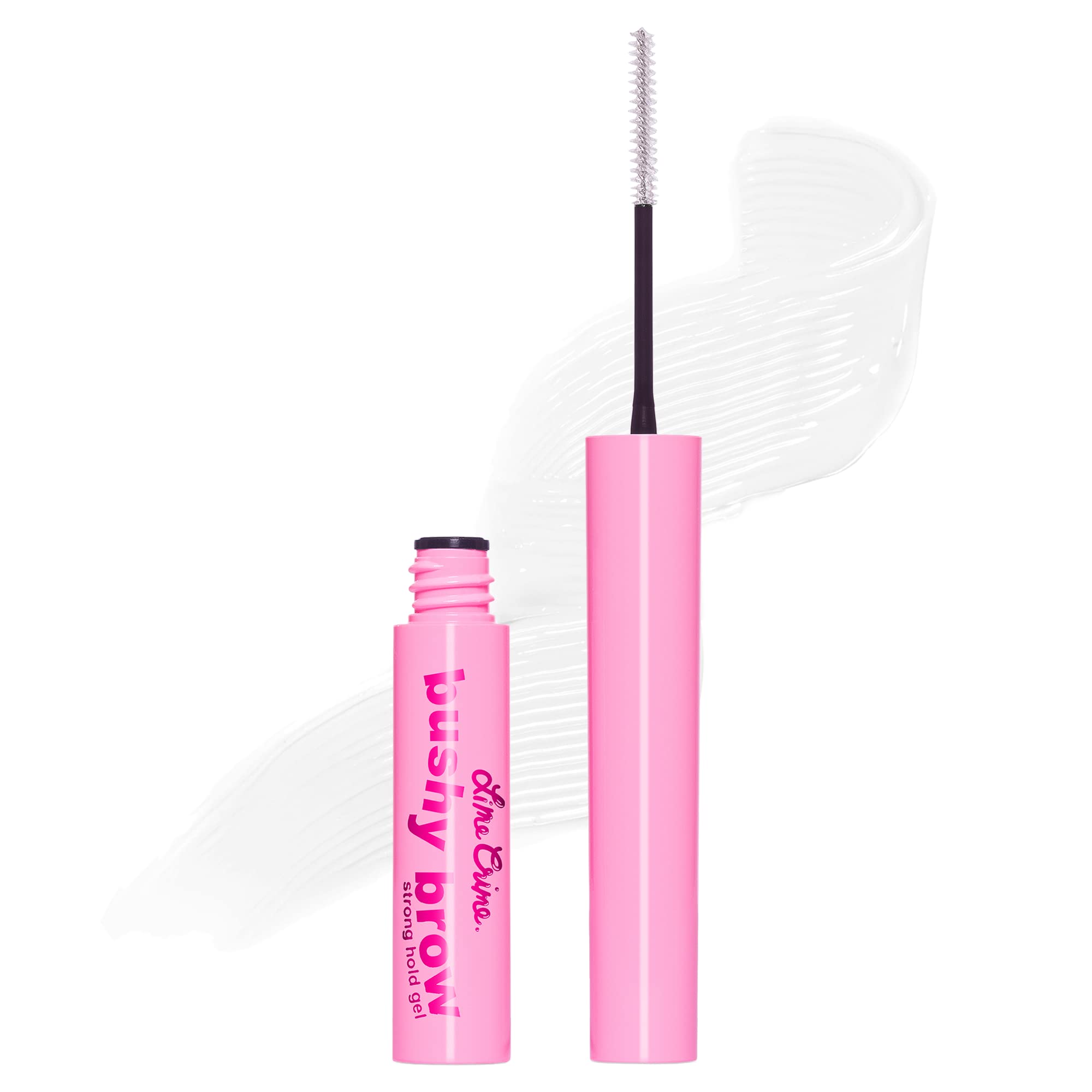 Lime CrimeBushy Brow Gel, Clear (Crystal Clear) - Volumizing, Long Lasting & Strong Hold That Tints, Tames & Adds Texture - Eyebrow Mascara Gel - Vegan & Cruelty-Free