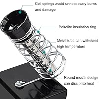 Vista 3 de Soporte de hierro de soldadura, base de hierro de soldadura, con 10 esponjas de limpieza y 1 bola de latón para limpiar punta de soldador