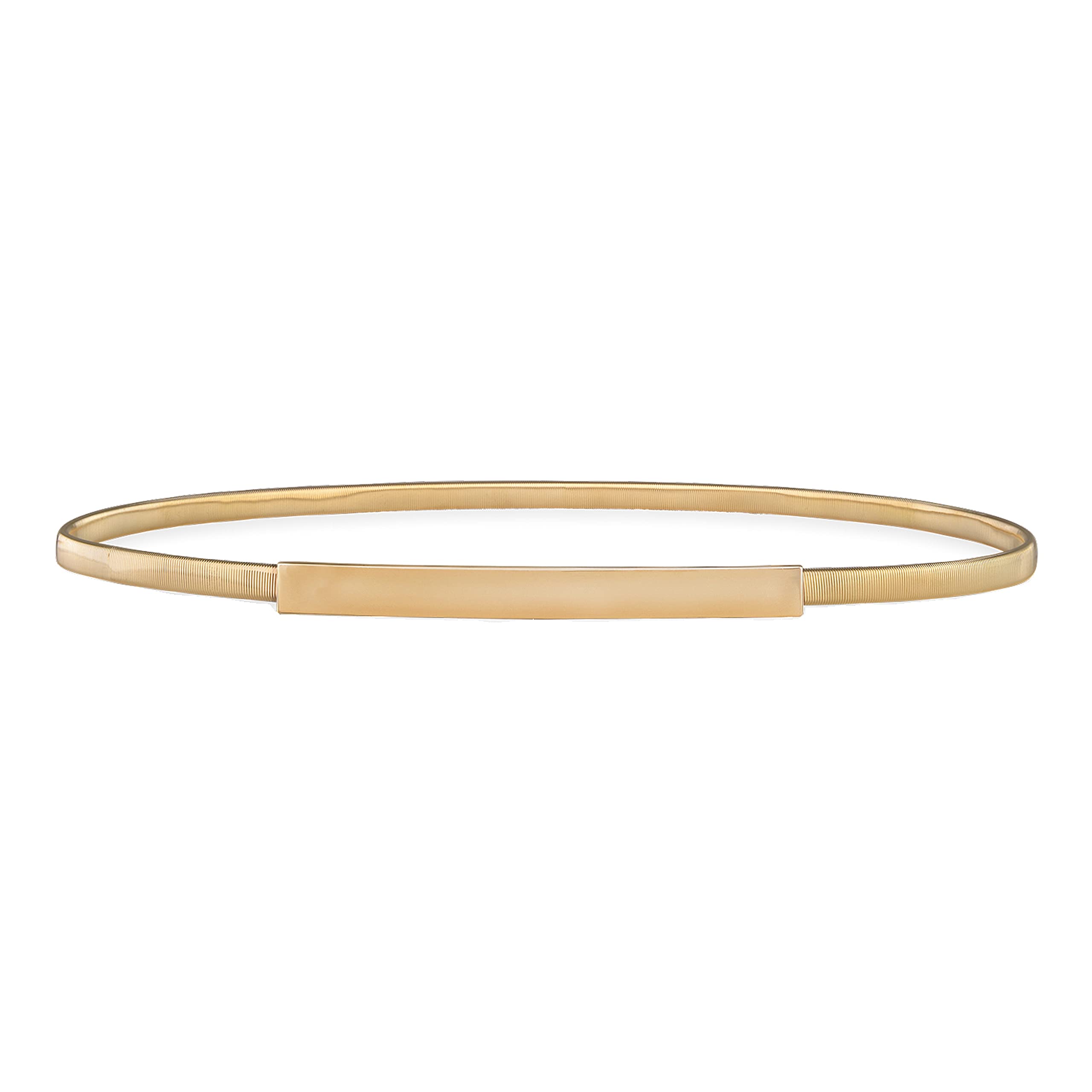 Blackbutterfly Women's Gold / Bar Metallic Chain Waist Belt, Gold/Bar, Xxl