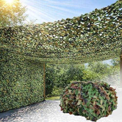 Filet de camouflage militaire grande taille d'ombrage extérieur pour pergola et terrasse cachée