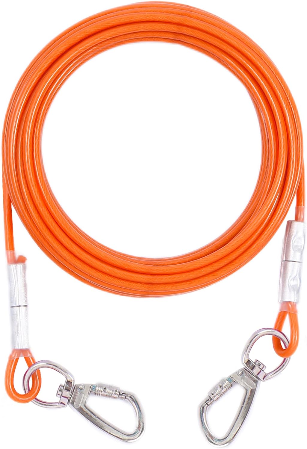 Dog Tie Out Cable for Dogs Outside Up to 125/250lbs,10/20/30/50FT Long Dog Leashe