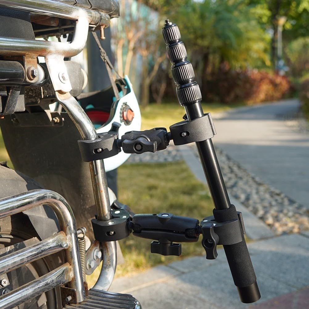 Kit di montaggio per moto Insta360 One X5/X4, 360° multi-angolo di estensione asta di estensione morsetto accessorio per ciclismo
