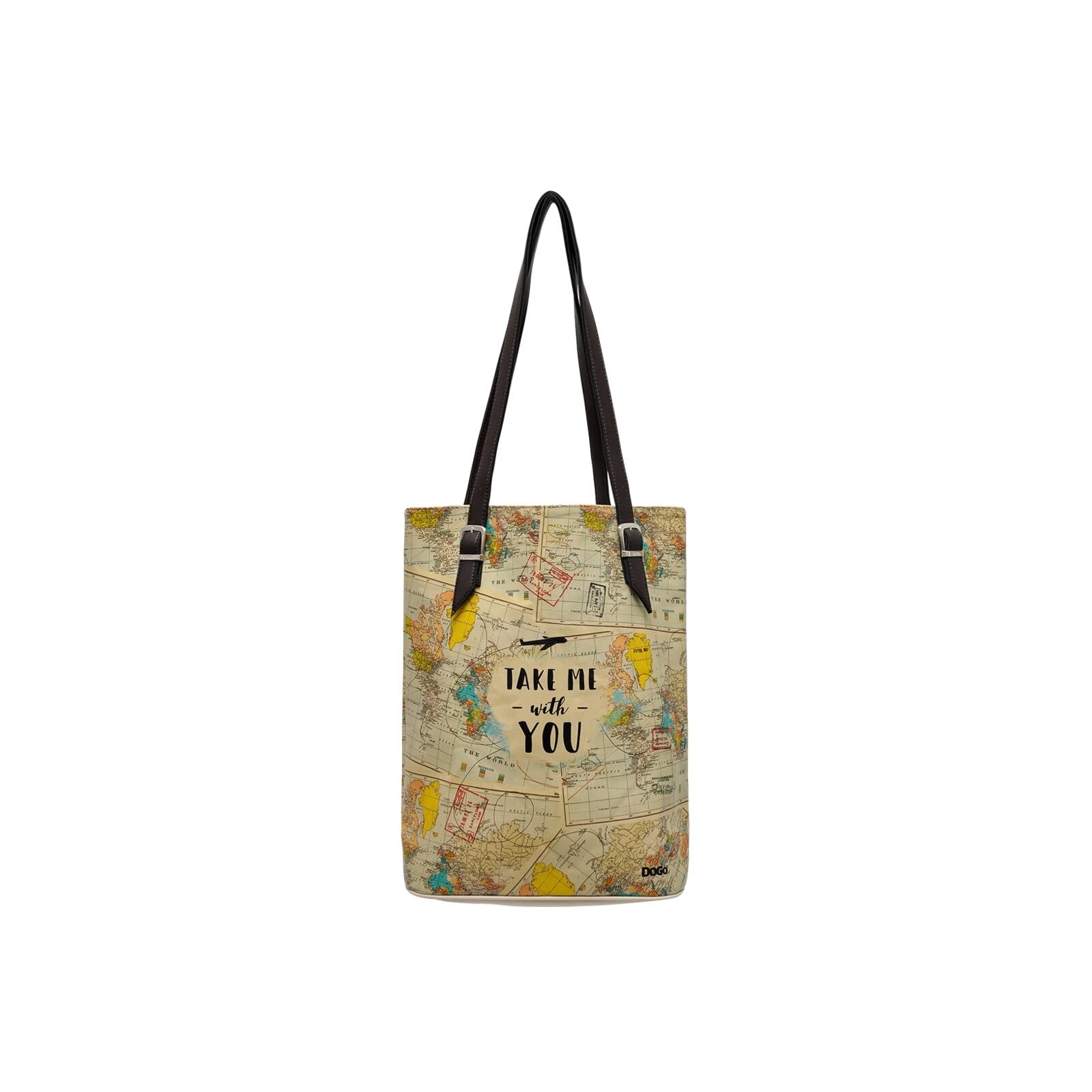 DOGO Vegan Printed Shoulder Bag - Handmade Cute Fashion Tote For Women