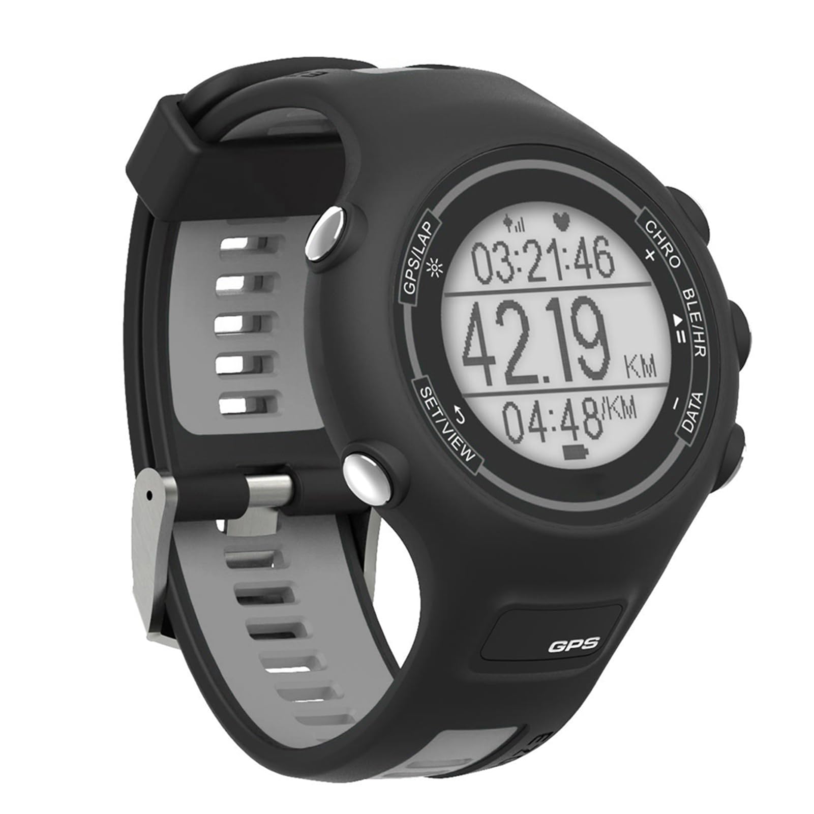 Ejoyous EZON GPS Sportuhr, Schwarz (Black)