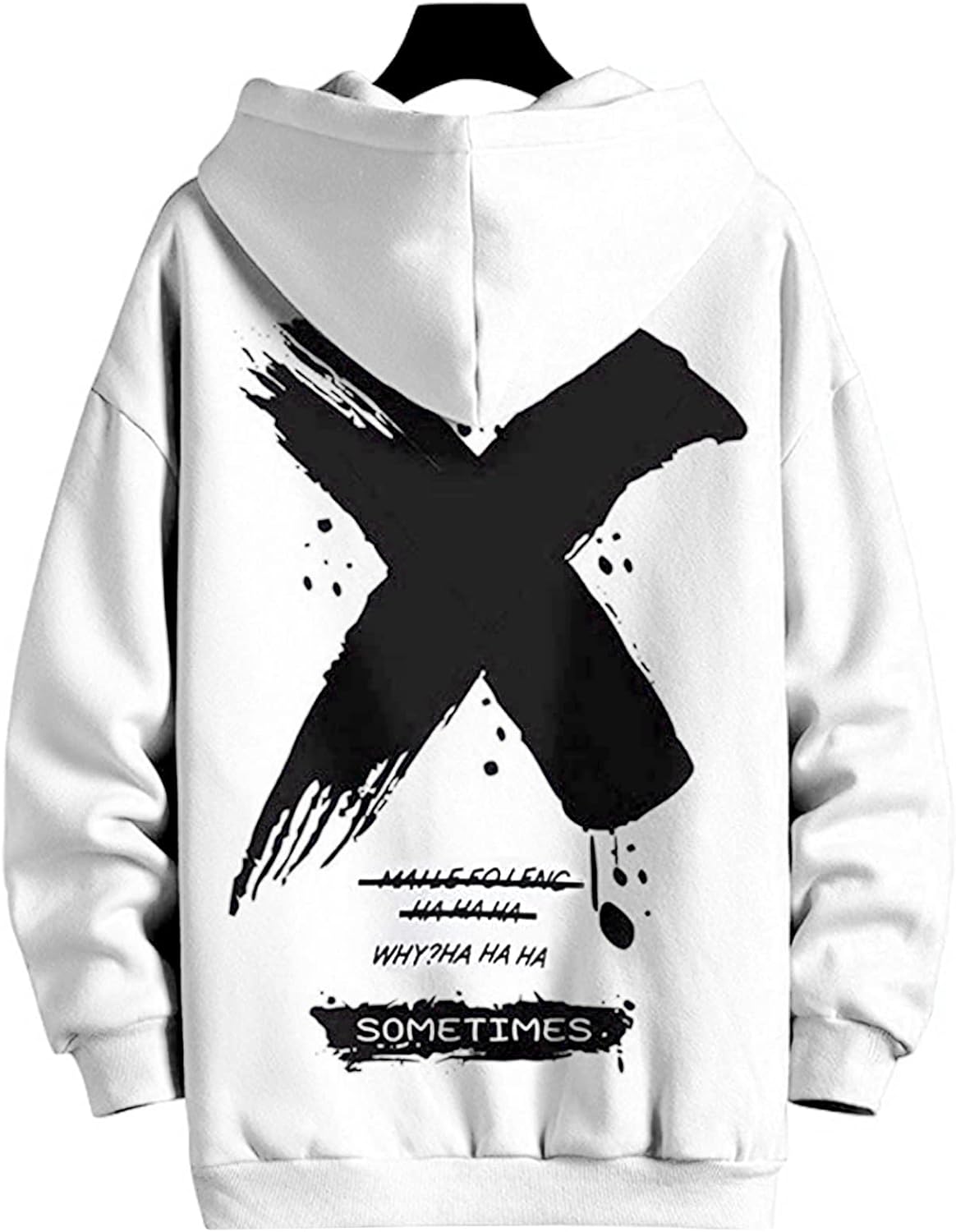 Felpa Con Cappuccio Uomo Donna Unisex – Pullover Hip Hop Con Tasca, Maniche Lunghe, Cotone E Poliestere, Taglie S-2XL