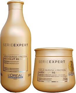 KIT LOREAL ABSOLUT REPAIR GOLD SHAMPOO 300ML + MÁSCARA 250G