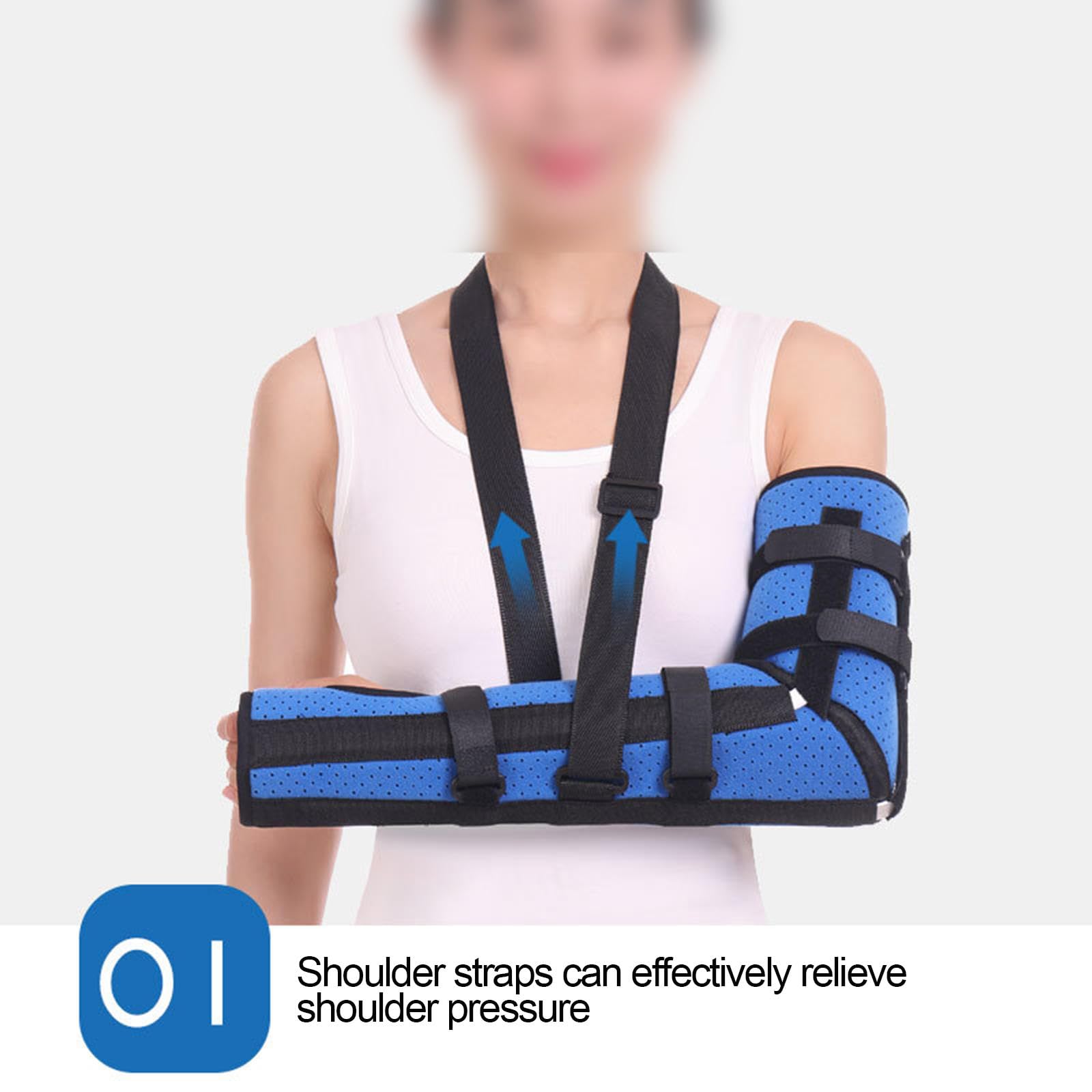 Gomito Tutore Uomo Donna Adulto Avambraccio Sling Gomito Omero Supporto per Frattura Gomito Stecca Immobilizzatore per Trauma, Fissazione Dopo Rimozione Del Gesso
