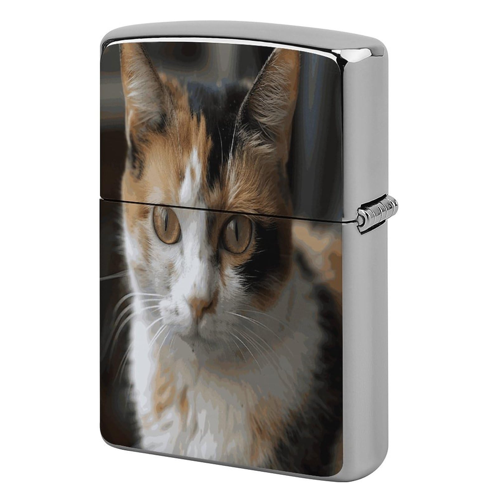 Btcowzrv Style A Cat Metal Lighter Case Sleeve Cover Holder