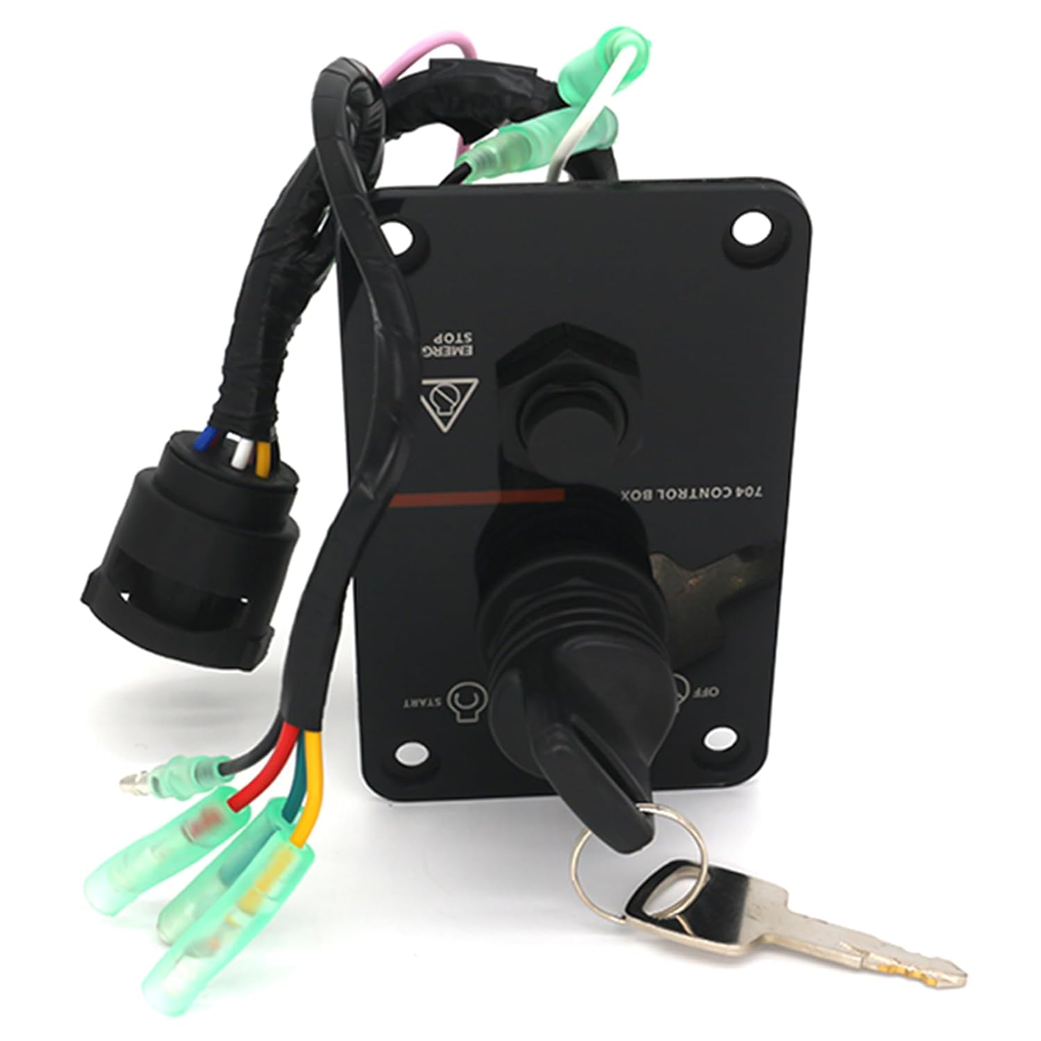 704 82570 Single Engine Key Switch Panel Assembly for Yamaha Outboard Yacht Boat Models replaces 704-82570-08 704-82570-12