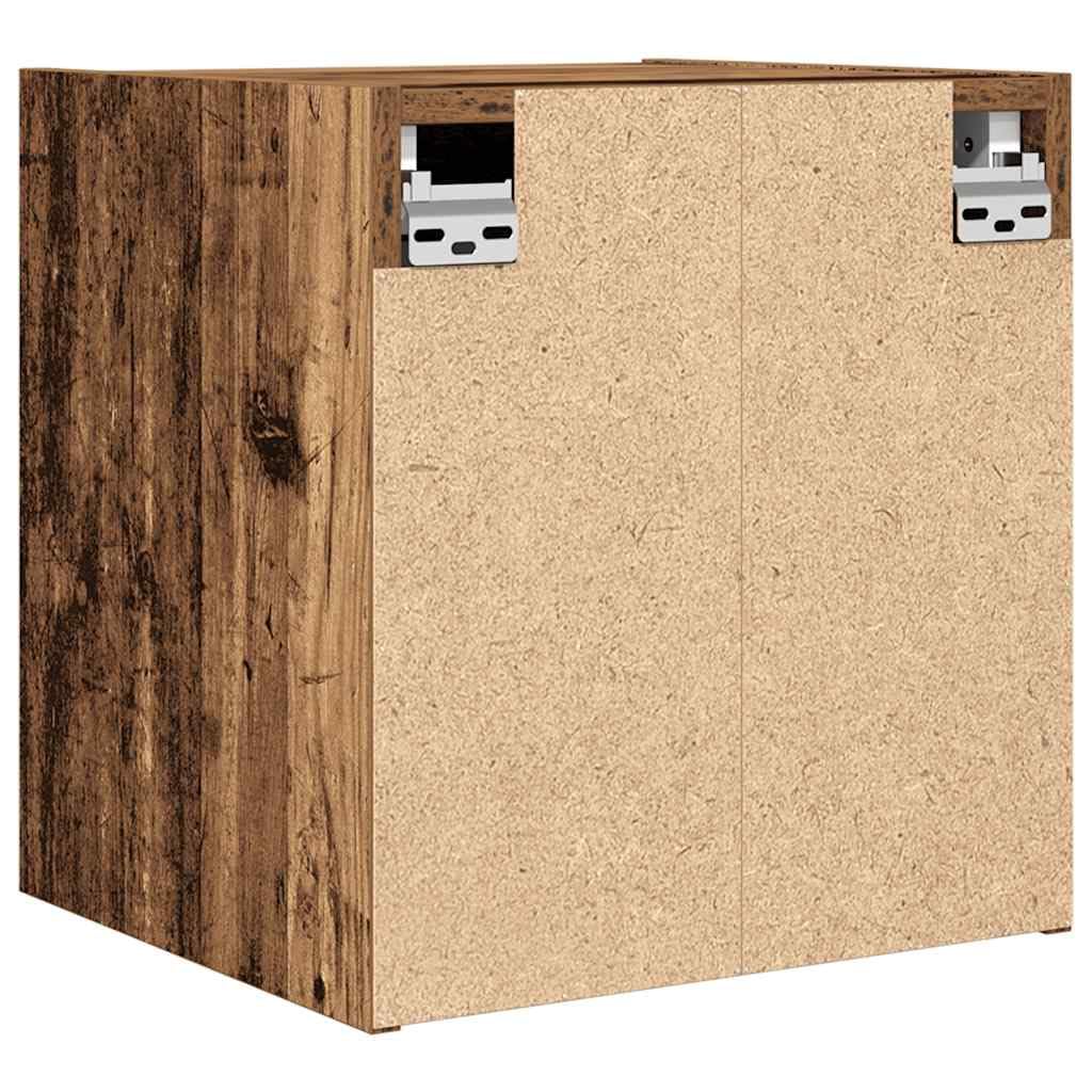 Comodino sospeso con spazio di archiviazione, comodino da parete per camera da letto, risparmio di spazio per il montaggio a parete, parete moderna in legno effetto legno anticato, parete con