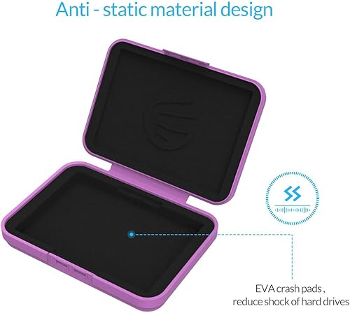 Miniatura 3 de ORICO PHX5C - Funda para disco duro de 3.5 pulgadas HDDSSD 5 paquetes de disco duro portátil con caja de almacenamiento protectora antiestática y a