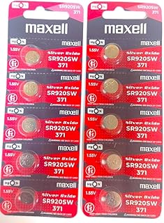 20 Maxell 371 SR920SW Silver Oxide Batteries Hologram