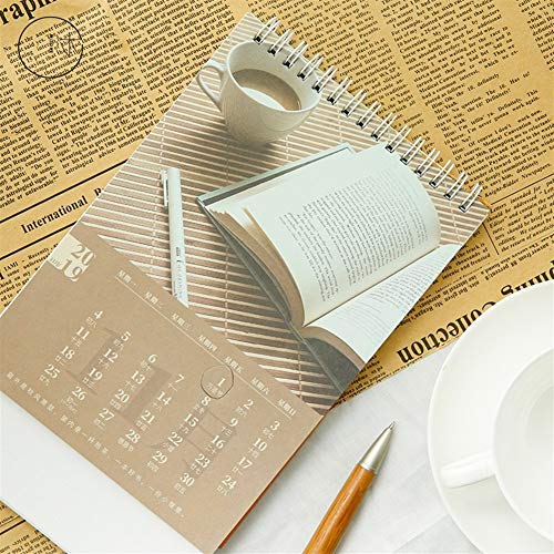 Calendario de mesa paisajes de cuatro estaciones para organizador de oficina y escritorio escolar 5