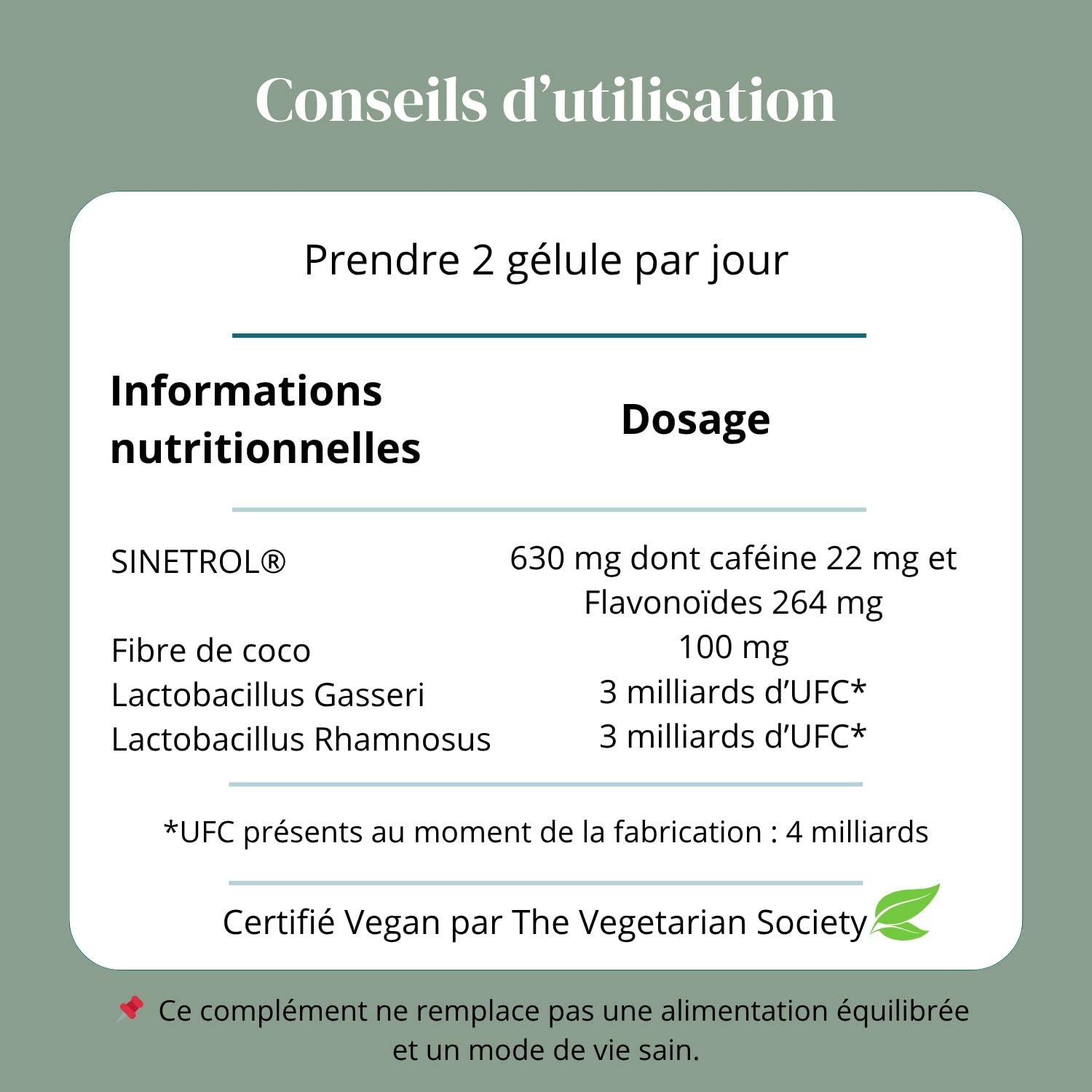 Bruleur de graisse, Formule avec Guarana, Sinetrol® & Probiotiques - Minceur - Perte de Poids, Boost du Métabolisme & Digestion, Cure de 1 mois (60 Gélules), Fabriqué en France, Vegan