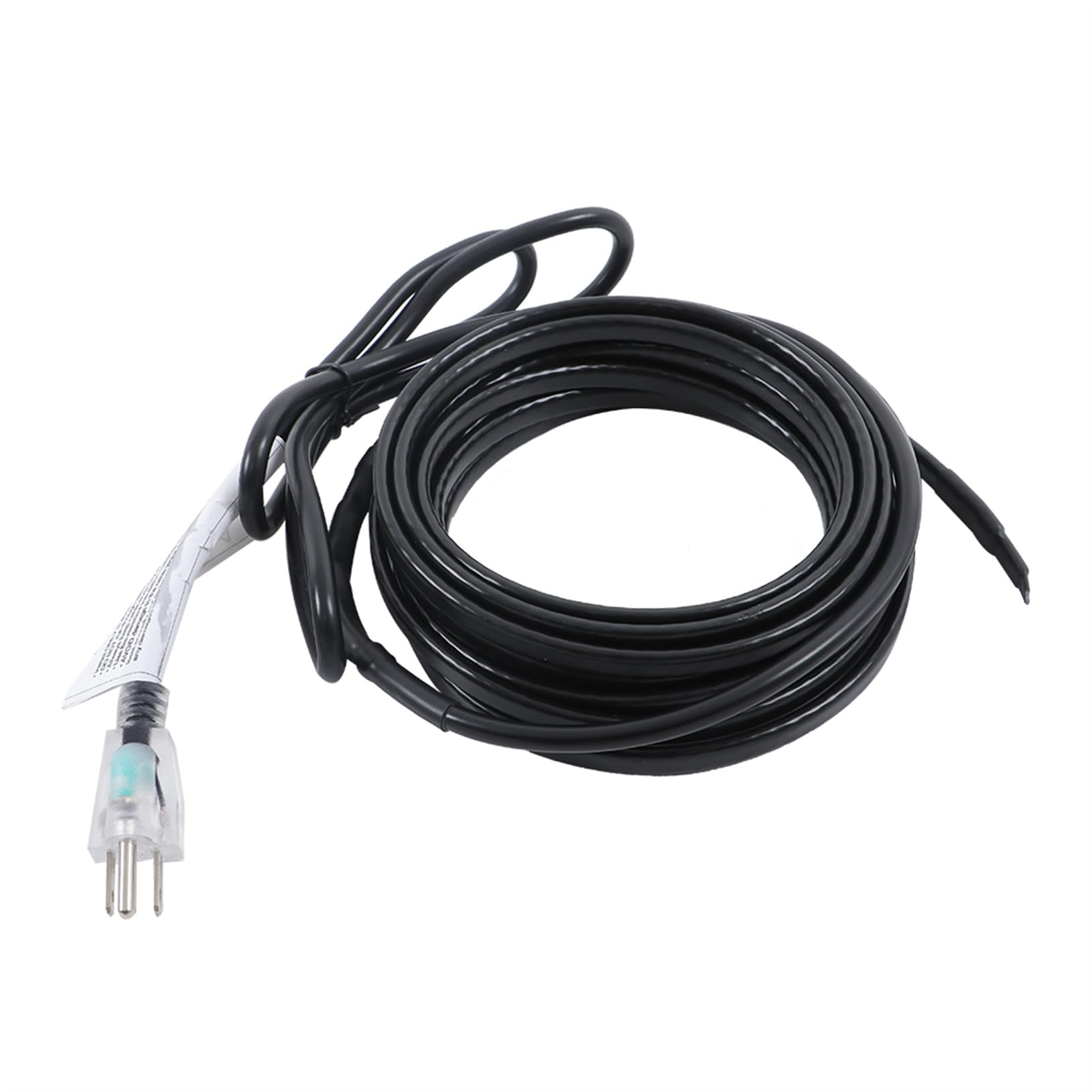 raseparter Heat Cable Heat Tape 18 Feet 120V 60HZ AC 8W/FT Commercial and Industrial Grade Black Versatile Application