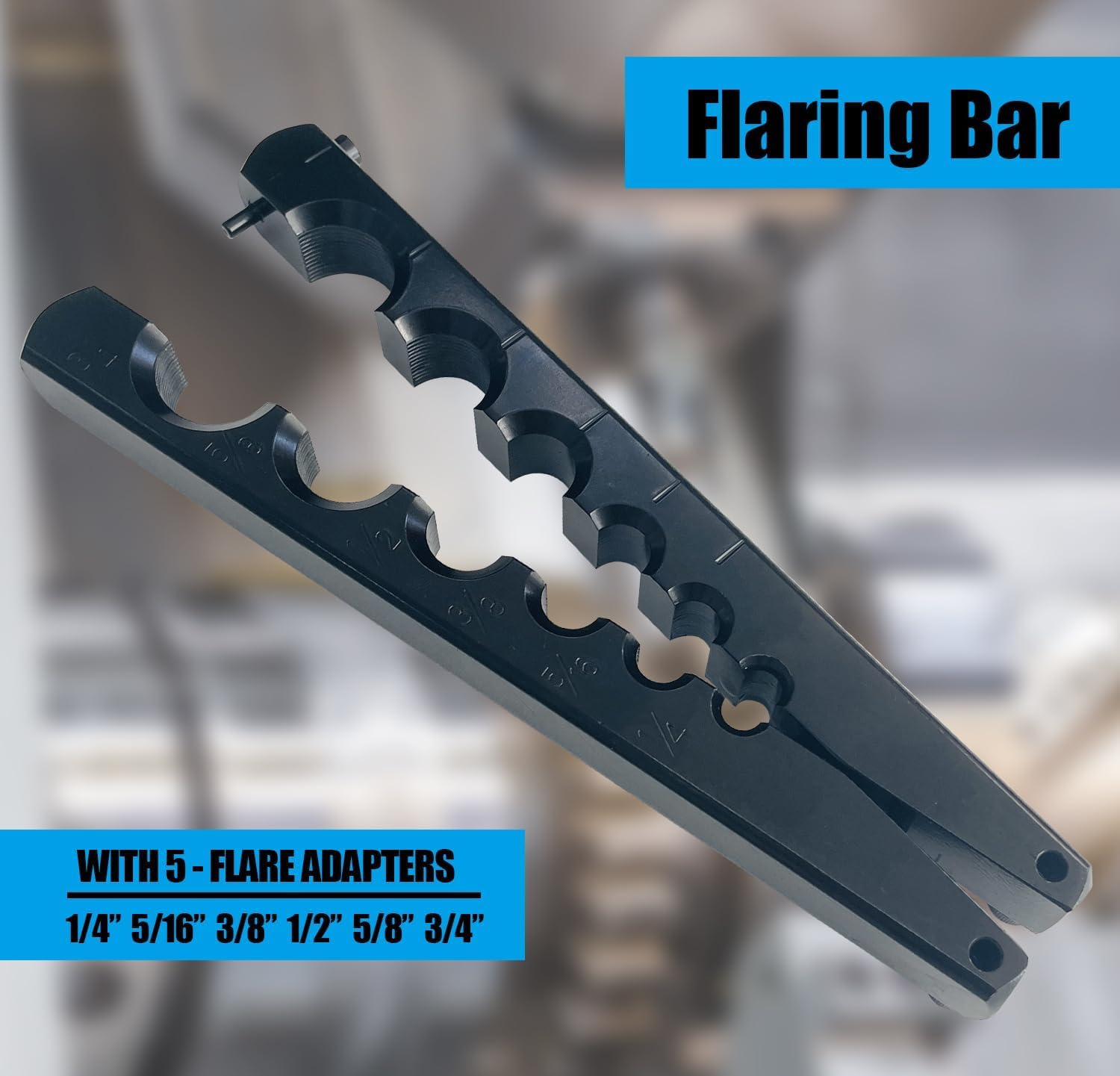 Cartellatrice a Cono Eccentrico 45° per Rame - Cartellatrice per Condizionamento e Cartellatrice Tubi Rame con Facile da Usare, Flange Regolari per Tubi 1/4", 5/16", 3/8", 1/2", 5/8", 3/4"