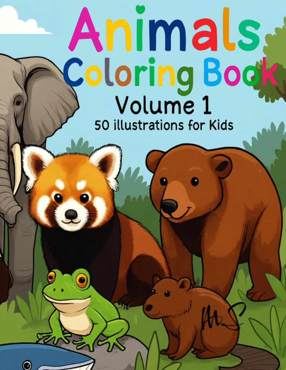 Animals Coloring Book Volume 1 (Coloring book for kids)
