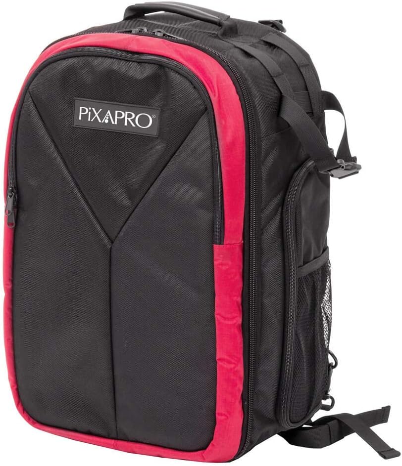 PIXAPRO 38x27x50cm Padded Lighting and Camera Backpack Tripod Carrying Case Heavy Duty Tripod Bag Photography Gear Video Equipment Carrying Case Heavy Duty Tripod Bag