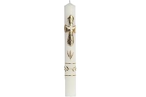Catholic Baptism Candle Set for Boys, Baptismal Candles for Baptism for Girls...