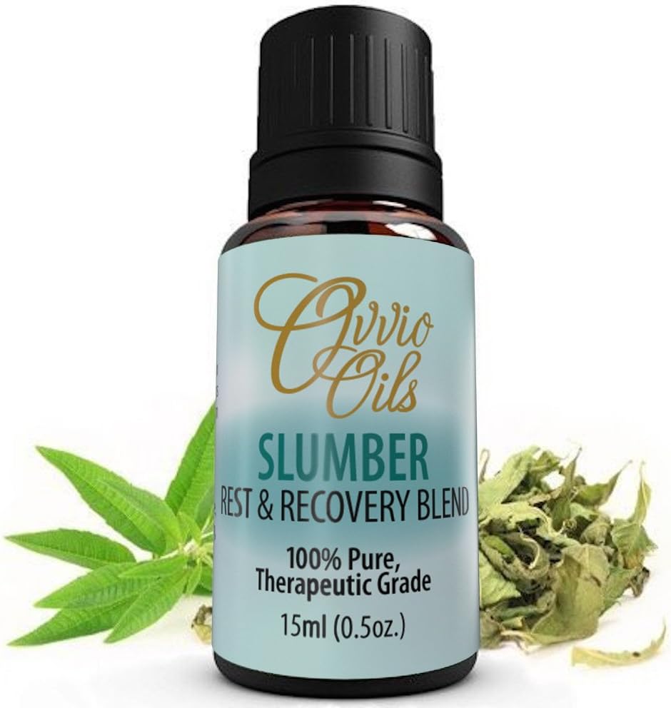 Slumber Rest and Recovery Blend By Ovvio Oils | Essential Oils for Natural Sleep Holistic Aromatherapy | Premium Therapeutic Grade 100% Pure Undiluted Essential Oil | Large 15ml