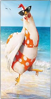 Strandhuhn Strandtuch XXL 180x90cm - Schnelltrocknendes Mikrofaserhandtuch mit Tasche, Saugstark Sandfrei - Leichtes Reisehandtuch für Strand, Pool