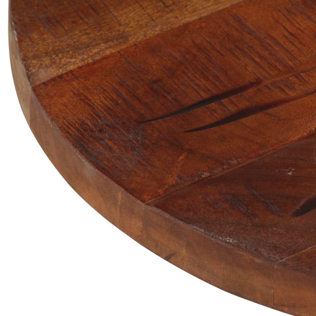 vidaXL Tischplatte, Holzplatte Platte für Tisch Esstisch Couchtisch, Ersatztischplatte Rund, Massivholzplatte, Ø 60x3,8cm Altholz Massiv