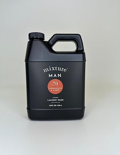 Sandalwood Amber Mixture Man - Jabón perfumado para ropa sucia, 32 onzas