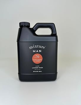 Mixture Man No. 70 Sandalwood & Amber Luxury Laundry Wash Warm, Woody Laundry Detergent, 32 oz