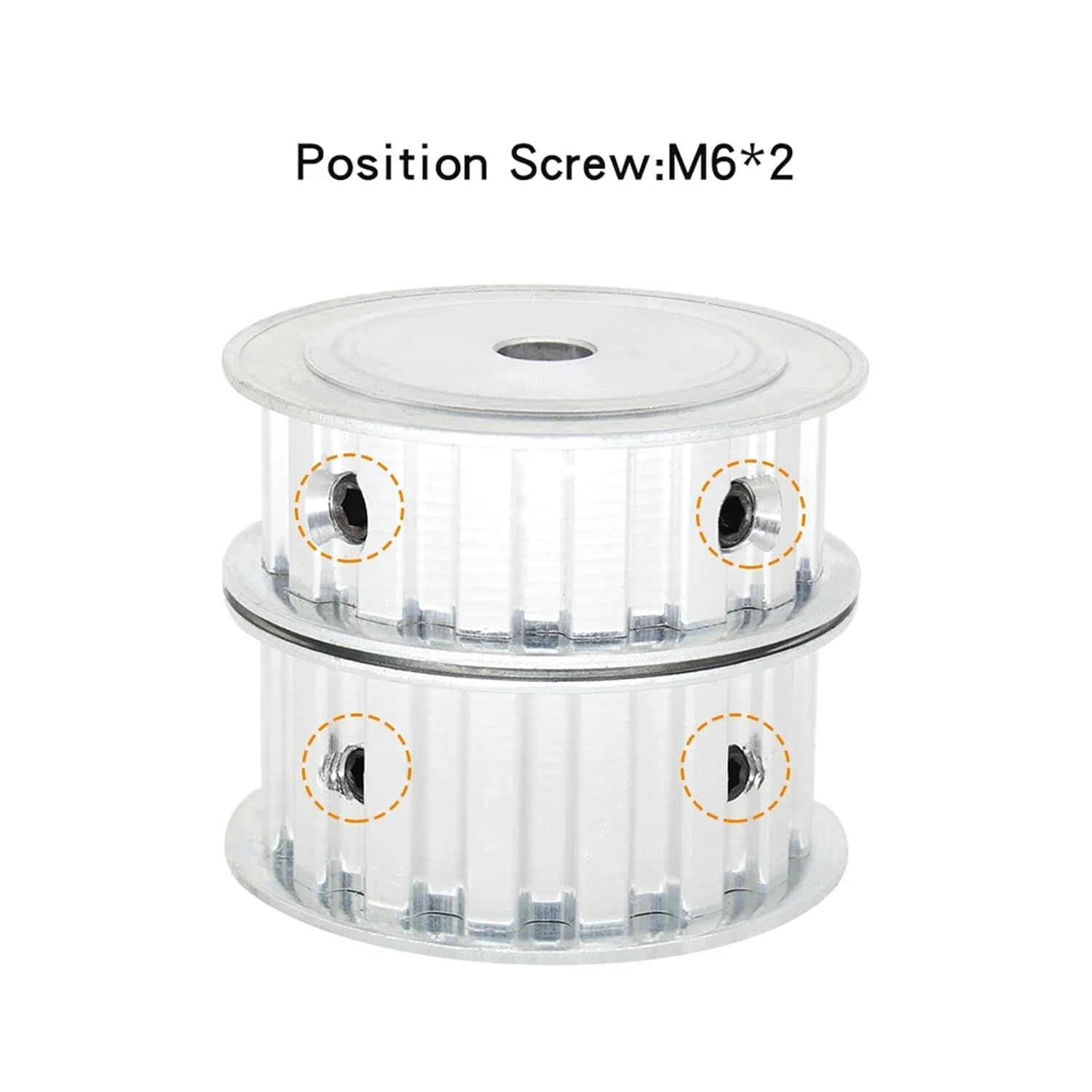 L-16T Timing Pulley Trapezoidal Tooth Pitch 9.525mm Bore 8/10/12/14/15/16/17/19/20mm Alloy Rubber Belt Width 15/20mm(25x8x3.3 mm,1pc,20 mm)