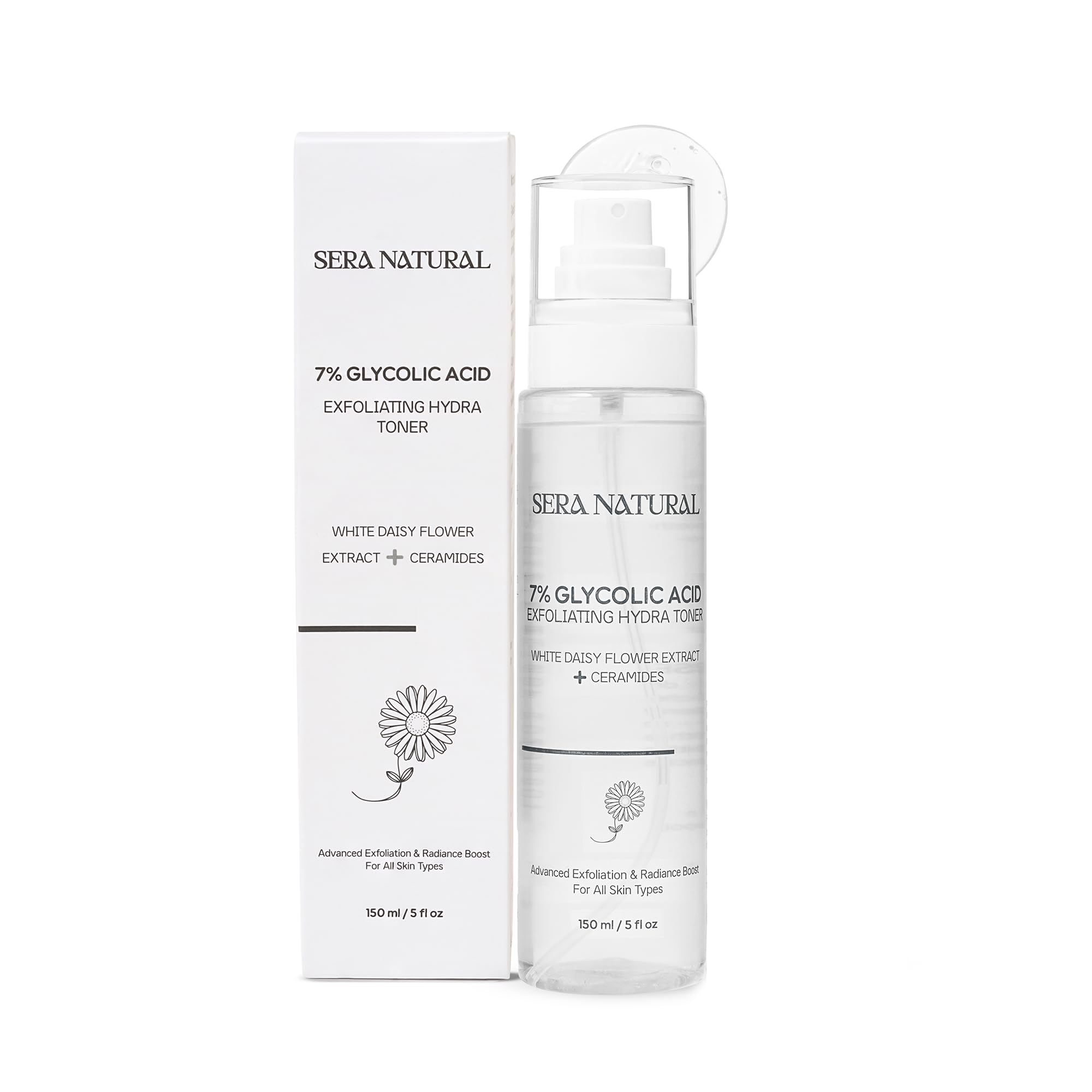 Sera Natural 7% Glycolic Acid Exfoliating Toner 150ml - Image 1