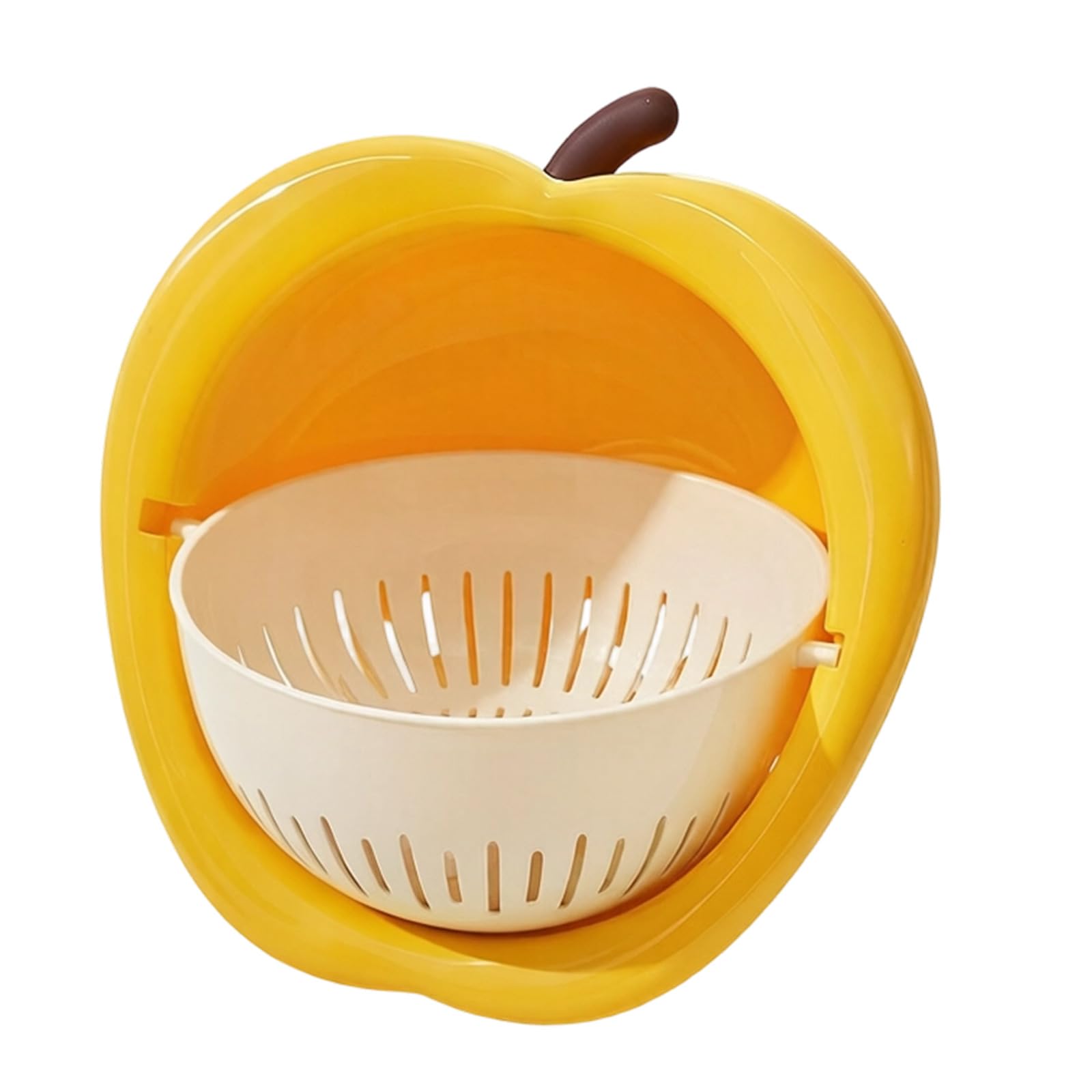 jiingekk Colorful 24cm Wide Produce Cleaning Container Multipurpose Kitchen Basket Perfect for Small Area Fruit Colander