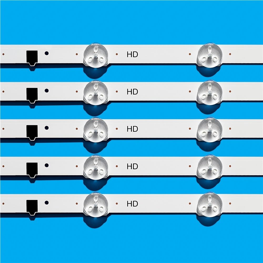 Striscia Adatto a UE32F4000AW UE32F5000AK UE32F5030AW UE32F5300AW UE32F5300AK Kit retroilluminazione TV 9 lampade lenti 5 bande pezzi di ricambio(Aluminum substrate,1 set - 5 pcs)